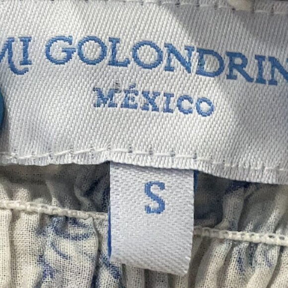 Mi Golondrina Luisa Floral Blanca Azul Small - Picture 4 of 4